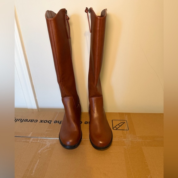 None Shoes - Brown Over the Knee Boots